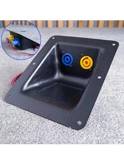 JH-7317 แท็ปลำโพงเบ้าหลุม กันฝน พร้อมขั้ว พร้อมสาย ความยาว45เซนติเมตร แท็ปหลังลำโพง สเปคคอนคู่ เอไอ-ไพศาล