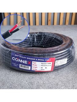 ขด30เมตร CONNEX EVO-215 สายลำโพง ทองแดงแท้ 2x1.5mm สายสีดำ สายลำโพงกลางแจ้ง EVO215 EVO 215 สายลำโพง2คอร์ เอไอ-ไพศาล