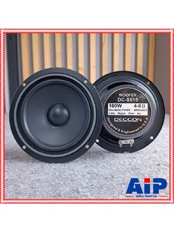 1ดอก ดอกลำโพง DECCON DC - S515 ดอกลำโพง 5 นิ้ว ลำโพงขนาดเล็ก DC-S515 ลำโพง DC S 515 Woofer 100 วัตต์ 4-8โอห์ม ใช้ได้กับเครื่องเสียงบ้านเครื่องเสียงรถยนต์