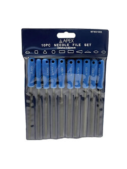 APEX ตะไบ ชุดตะไบ10ชิ้น ชุดตะไบอเนกประสงค์ ชุดตะไบถูเหล็ก APEX (3x140mm.)