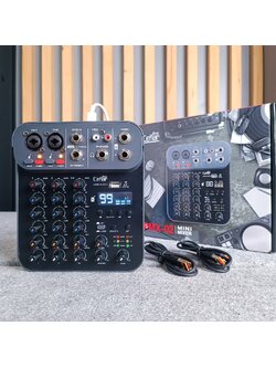 Ceflar PMX-02 MIXER มิกเซอร์ เอฟเฟ็ค 99DSP บลูทูธ USB อินเตอร์เฟส มิกซ์จิ๋ว ขนาดเล็ก พกพา PMX 02 PMX02 เอไอ-ไพศาล