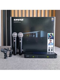 SHURE BLX288TH/PG58-Q12 ไมค์ลอย ไมค์ไวเลส ไมโครโฟนไร้สายแบบไมค์คู่ ไมโครโฟนไร้สาย คลื่นใหม่ BLX288TH/PG58 Q12 BLX288TH/PG58Q12 เอไอ-ไพศาล +++
