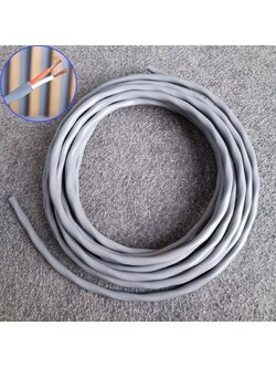 ขด5เมตร สายลำโพงCANARE 2S7F 16AWG สีเทา สายลำโพง2คอร์ ขนาด16awg ทองแดงแท้ Canare Speaker Cable 2S7F เอไอ-ไพศาล