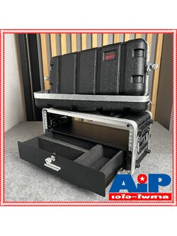 กล่อง RACK NPE ABS 4USD ใส่ไมค์ลอย ลึก9นิ้ว พร้อม ลิ้นชักใส่ไมค์ กล่องใส่อุปกรณ์เครื่องเสียง rack แร็ค กล่องใส่เครื่องเสียง กล่องใส่ไมค์ลอย ABS4U