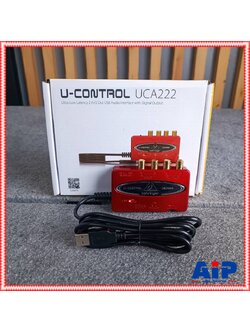 BEHRINGER UCA-222 USB Audio Interface ออดิโออินเตอร์เฟส ความละเอียด 24-bit/192kHz พร้อมปรีไมค์ 2 Input / 2 Output UCA 222 UCA222 เอไอ-ไพศาล +++