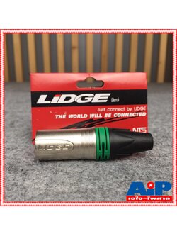 P.CANNON LIDGE YM-002C สีเขียว แจ๊ค แคนนอน XLR ตัวผู้ 3 ขา ท้ายยาง สำหรับเข้าสาย YM002C YM 002C เอไอ-ไพศาล