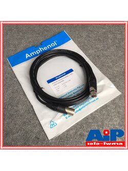 5เมตร AMPHENOL สาย XLRผู้-เมีย 5M CA03-04-C-005 สาย cannon ผู้ ออก cannon เมีย 5เมตร สายสัญญาณ XLR ผู้ - XLR เมีย ความยาว5เมตร