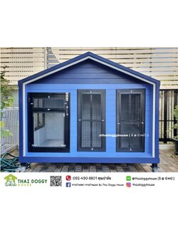 บ้านหมา บ้านแมว " 𝐍𝐎𝐑𝐃𝐈𝐂 𝐒𝐓𝐘𝐋𝐄 " มีตะแกรงเหล็ก มุ้งลวด พร้อมประตูบานสวิง ให้น้องๆเข้า-ออกเองได้ อากาศถ่ายเทได้ดี