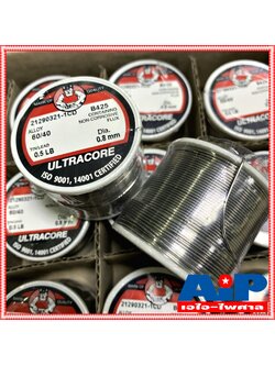 1ขด ULTRACORE ตะกั่วขด 60/40 ขนาด 0.8 มม หนัก 0.5 ปอนด์ ตะกั่วบัดกรี ตะกั่ว อุลตร้าคอร์ ตะกั่วบัดกรี เส้นผ่าศูนย์กลาง 0.8 มม