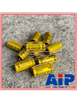 10ตัว 2.2uF 50V C ลำโพง สีทอง คาปาลำโพงเสียงแหลม ตัวป้องกันลำโพงเสียงแหลม คอนเดนเซอร์ ทอง คาปาซิเตอร์ลำโพง CAPACITOR 4.9 cเสียงแหลม เอไอ-ไพศาล