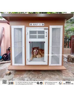 บ้านหมา บ้านแมว Box Style ตะแกรงเหล็ก มุ้งลวด