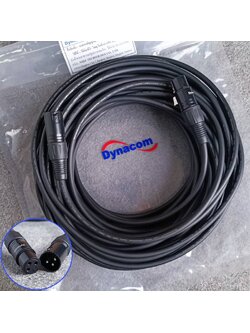 25เมตร สายไมค์ DYNACOM J021 XLR หัวท้าย ผู้ - เมีย สายสัญญาณ CANNON ผู้ ออก CANNON เมีย สายบาลานซ์ สายต่อไมค์ เอไอ-ไพศาล