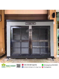 บ้านหมา บ้านแมว " Box Style " สามารถกั้นห้องเพิ่มเติมได้ 2 ห้อง