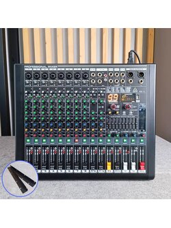 MICROTECH HK-12 MIXER แถมฟรี ปีกยึดRACK ไมโครเทค USB บลูทูธ MP3 มิกเซอร์อนาล็อก 12 ช่อง เอฟเฟคแท้ HK 12 HK12 เอไอ-ไพศาล