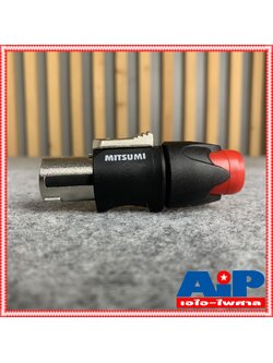 MITSUMI 911S06EX SPEAKON สีแดง เสริมเหล็ก ราคาต่อ1ตัว ปลั๊กลำโพง หัวspeakon สเปคคอนตัวผู้ สเปคคอน สเปคค่อนลำโพง สเปคค่อน เอไอ-ไพศาล