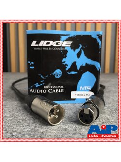 สาย5เมตร LIDGE YM-381 สายXLR เมีย-ผู้(CANNONหัวท้าย) YM381 สายXLR หัวท้าย YM 381 สาย XLR ผู้ ออก XLR เมีย สายไมค์5เมตร