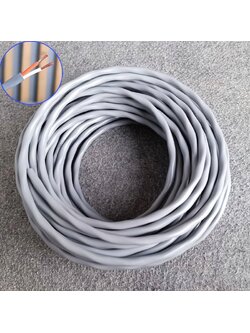 ขด20เมตร สายลำโพงCANARE 2S7F 16AWG สีเทา สายลำโพง2คอร์ ขนาด16awg ทองแดงแท้ Canare Speaker Cable 2S7F เอไอ-ไพศาล