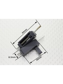 กลอนประตู #5 - สีดำ 26mm. (ราคาต่อ1ชิ้น)