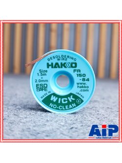 HAKKO wick fr150-84 ลวดซับตะกั่ว 1.5x2.0mm. ชีลดูดตะกั่ว FR150-84 ลวดซับตะกั่ว2.0mm เอไอ-ไพศาล