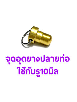 จุกอุดยางปลายท่อขนาด 10มิล #2 สีทอง