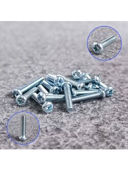 ถุง20ตัว สกรูJP 3X15 น็อต สกรู น็อตเกลียวละเอียด น็อตเกลียวละเอียดหัวกลม สกรูเกลียวละเอียด น็อตJP3X15 เอไอ-ไพศาล