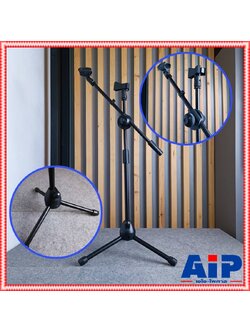 ขาตั้งไมค์บูม ฐานแฉก NTS ST-200A ขาตั้งไมค์ตั้งพื้น ขนาดกลาง เหมาะสำหรับเด็ก หรือนั่งเล่น พร้อมคอจับไมค์ ขาไมค์บูม ST 200 A ST200A เอไอ-ไพศาล