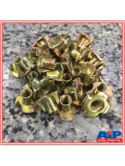 1ตัว T-NUT M6 น็อต ทีนัทM6 T-NUT-M6 T NUT M6 น็อตยืดร่อง น็อตสำหรับตู้ลำโพง ทีนัท t-nutยึดตู้ลำโพง เอไอ-ไพศาล