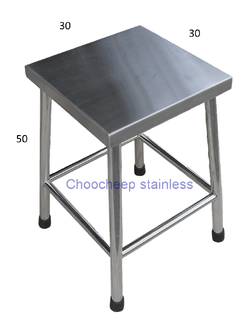 เก้าอี้สเตนเลส-มุมเหลี่ยม 304