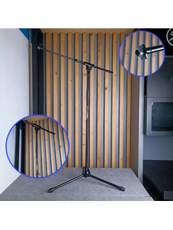 SUPERLUX (W&H) MS-131-BK ขาตั้งไมค์บูม ขาไมค์ ขาไมค์ตั้งพื้น ขาไมค์บูม ขาตั้งไมค์ MS131BK ขาไมค์SUPERLUX