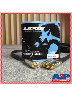 ยาว5เมตร LIDGE YM387A สายสัญญาณ TRS ออก RCA 2หัว รุ่น YM 387 A สายสัญญาณเสียง TR-ST 3.5 มม - RCA x2 เอไอ-ไพศาล