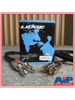 ความยาว1.5เมตร สายปลั๊ก RCA x2 - MIC x2 LIDGE YM-398 สาย RCA 2หัว ออก ปลั๊ก PHONE mono x2 สายสัญญาณ เอไอ-ไพศาล
