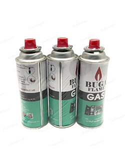 BUGA FLAME แก๊สกระป๋อง แก๊สเตาปิคนิค แก๊สชนิดเชื่อมต่อ บูกก้า (แพค 3) มี มอก.974-2533 เจ้าเดียวในประเทศไทย จำนวน 3 กระป๋อง