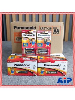 ยกลัง 144แพ็ค (288ก้อน) แพ็ค2ก้อน PANASONIC LR6T ถ่านอัลคาไลน์AA ถ่านALKALINE 2A Battery ถ่านอัลคาไลน์ เอไอ-ไพศาล +++