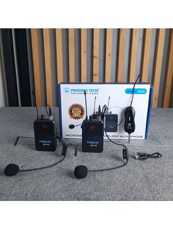 PROEUROTECH KB-C22PACK ไมค์ลอยคู่ **แบบคาดศรีษะ** ไมค์โครโฟนไร้สาย (ปรับความถี่ได้) ไมค์ ไมค์ลอยพกพา PROEURO TECH KB C22PACK KBC22PACK เอไอ-ไพศาล