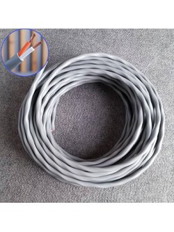 ขด20เมตร สายลำโพงCANARE 2S9F 14AWG สีเทา สายลำโพง2คอร์ ขนาด14awg ทองแดงแท้ Canare Speaker Cable 2S9F เอไอ-ไพศาล