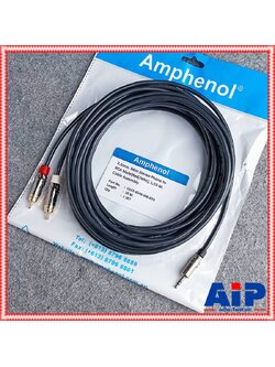 10เมตร AMPHENOL สายTR-ST-RCAx2 10M CA52-4549-W-010 สายสัญญาณสำเร็จรูป สายTR-ST ออก RCA2หัว 10เมตร เอไอ-ไพศาล