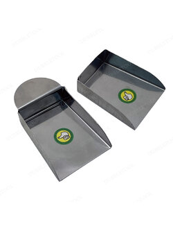 ที่ตักพลอย ถาดโกยพลอย ที่ตักเพชร ที่โกยผง ที่โกย อย่างดี วัสดุเป็นสแตนเลสสีเงินอย่างหนา มี 2 แบบ