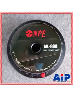 NPE ML-880 ลำโพง8นิ้ว โครงหล่อ ดอกลำโพง โครงหล่อ แม่เหล็กใหญ่ 350 วัตต์ 8 โอห์ม เอ็น พี อี ML 880 ML880 เอไอ-ไพศาล