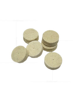 ลูกขัดสักหลาด ลูกผ้าสักหลาด ลูกขัดสักขลาด ขนาด 2.5x0.85 Cm. ไม่มีแกน ใช้ขัดเงาเครื่องประดับ