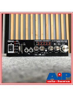 สินค้าใหม่ ลดล้างสต็อค GXL GLA1098 แอมป์ USB AC/DC รับสัญญาณบลูทูธ เครื่องขยายเสียง GLA-1098 ใช้ได้ทั้งไฟบ้าน และไฟรถยนต์ 12V เอไอ-ไพศาล