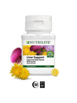 Nutrilite Liver Support บรรจุ 60 tablets อาหารเสริมฟื้นฟูบำรุงตับ