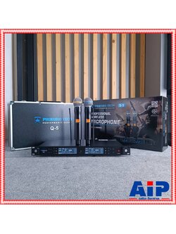 PROEUROTECH Q-5 ไมค์ลอย UHF รุ่นใหม่ ปรับความถี่ได้ ความถี่ใหม่ เครื่องรับเล็ก มีกระเป๋า โปรยูโรเทค Q 5 Q5 เอไอ-ไพศาล