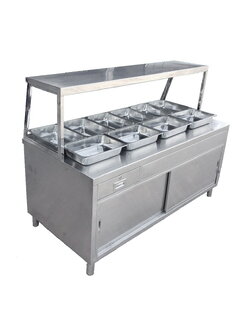 เคาน์เตอร์อาหาร / ข้าวแกง / ขนมหวาน 10 ถาด (ไม่อุ่น)