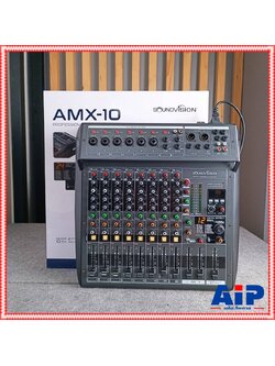 SOUNDVISION AMX-10 MIXER +++ เครื่องผสมสัญญาณ มิกเซอร์ อนาล็อก 10 CH ซาวด์ วิชั่น รุ่น AMX 10 AMX10 เอไอ-ไพศาล