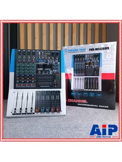 PROEUROTECH PMX-MC4200 powermixer รุ่นใหม่ เพาเวอร์มิกเซอร์ กำลังขับ 200 วัตต์ โปรยูโรเทค เอฟเฟคแท้ PMXMC4200 PMX MC 4200 เอไอ-ไพศาล