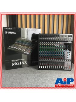 YAMAHA MG-16X mixer มิกเซอร์แบบอนาล็อค 16 ช่องสัญญาณ มีเอฟเฟคแท้ในตัว แถมปีกยึดRACK MG 16 X MG 16X MG16X เอไอ-ไพศาล