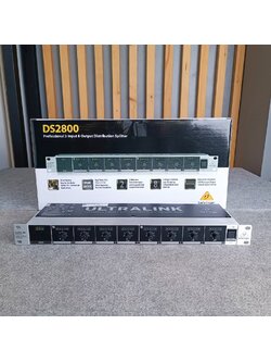 BEHRINGER DS-2800 ULTRALINK Microphone Splitter เครื่องแยกสัญญาณ 2-Input 8-Output โปรเซสเซอร์ DS 2800 DS2800 เอไอ-ไพศาล