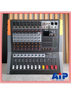 TADA RS-8 POWERMIXER 600w + 600w เพาเวอร์มิกเซอร์ บูลทูธ MP3 ธาดา เอฟเฟคแท้ 8 ช่อง RS 8 RS8 เอไอ-ไพศาล