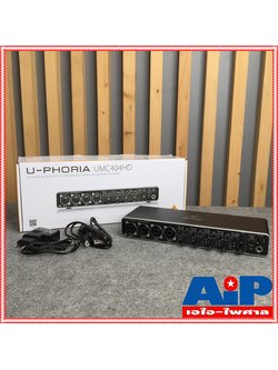 BEHRINGER UMC404HD U-PHORIA UMC 404HD (USB ออดิโอ อินเตอร์เฟส ขนาด 4 แชนแนล ความละเอียด 24-bit/192kHz พร้อมปรีไมค์ระดับโลกจาก MIDAS และช่อง MIDI In/Out) +++