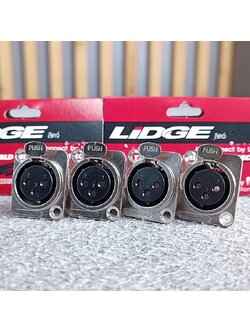 แพ็ค4ตัว CANNON ติดแท่น LIDGE YM047 XLRติดแท่น YM-047 XLR ตัวเมีย แจ็คCANNON YM 047 ติดแท่นตัวเมีย เอไอ-ไพศาล